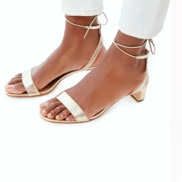 Loeffler Randall Jackie Flat Sandal For Women - Ankle Wrap Mid Heel Sandals - Stylish & Comfortable Summer Footwear